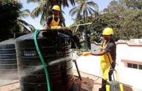 water tank cleaning